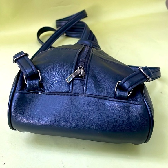 Vintage mini leather backpack/shoulder bag main image 10